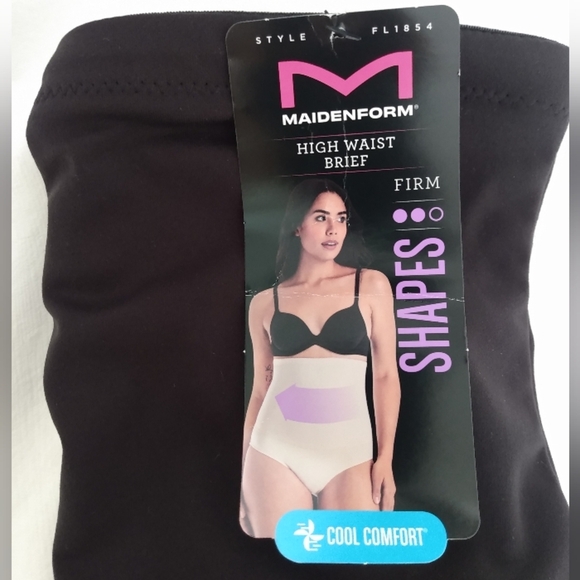 Maidenform High-Waisted Firm Shapewear NWT Blk 6 - Picture 3 of 5